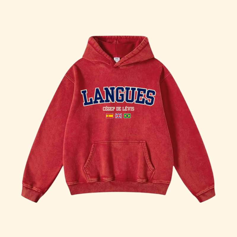 Hoodie Langues - Cégep Lévis - 2025 - Version 1/3