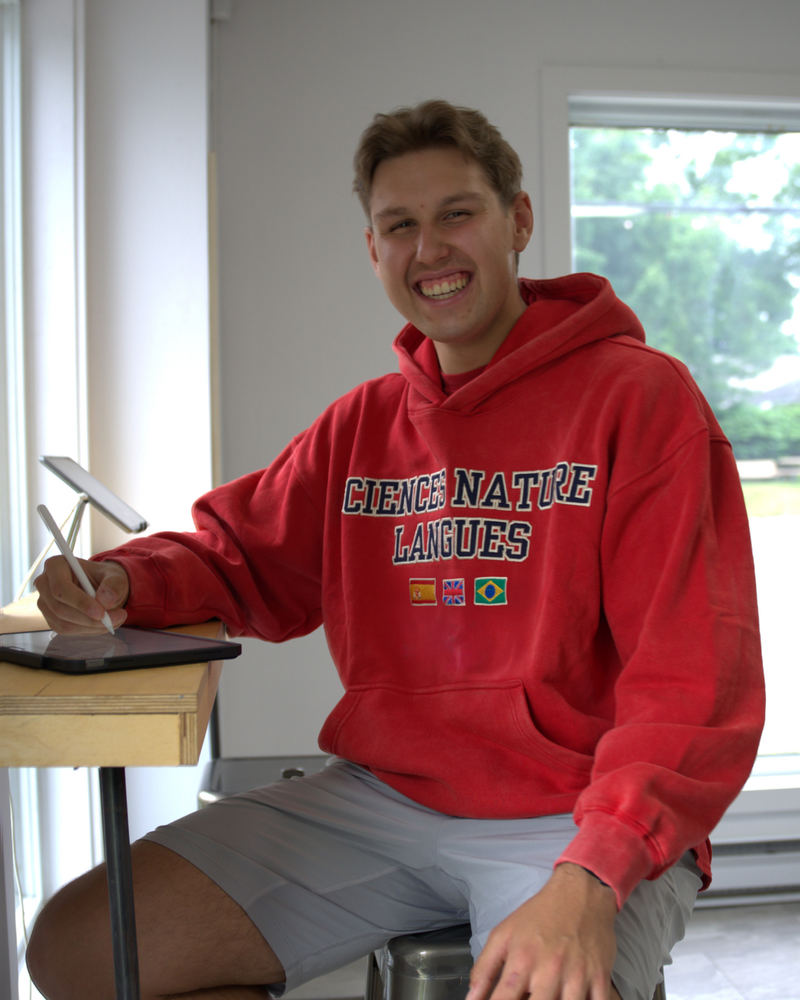 Hoodie Haute Qualité - Broderie - Cohorte De Langues