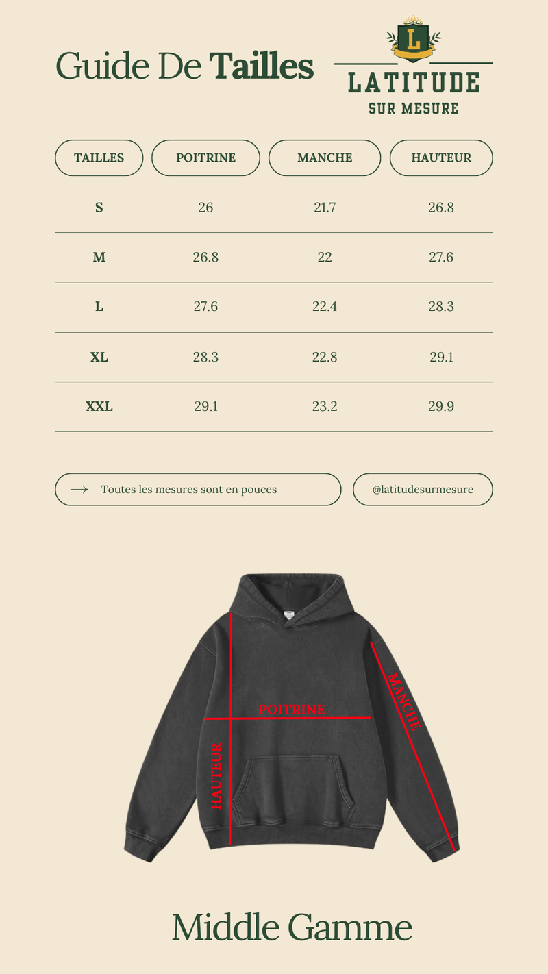 AGERLUL - Hoodie Signature – Latitude Sur Mesure