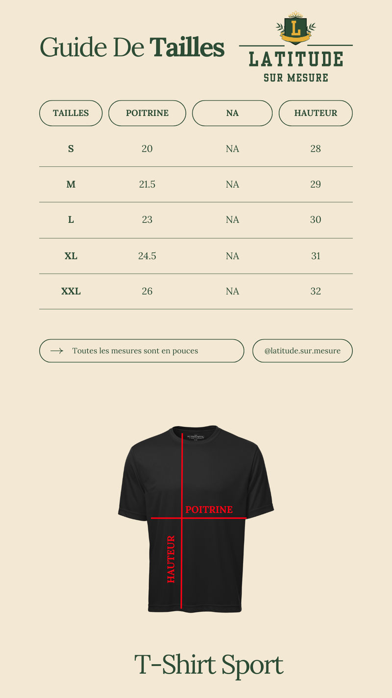 REKINUL - T-Shirt Sport – Latitude Sur Mesure